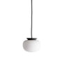 Frandsen - Supernate Hanglamp, Ø 13 x 10 H cm, opaal wit / zwart