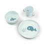 Done by Deer - Foodie servies, Wally, blauw (set van 3)