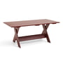 Hay - Crate Dining Table, L 180 cm, ijzerrood