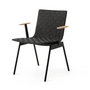 & Tradition - Ville Outdoor AV34 Fauteuil, warm zwart