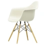 Vitra - Eames Plastic Armchair DAW RE, esdoorn geelachtig / kiezel (viltglijders basic donker)