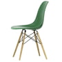 Vitra - Eames Plastic Side Chair DSW RE, ash honey kleur / emerald (viltglijders basic dark)