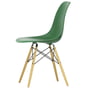 Vitra - Eames Plastic Side Chair DSW RE, esdoorn geelachtig / smaragdgroen (viltglijders basis donker)
