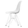 Vitra - Eames Plastic Side Chair DSR RE, wit / katoenwit (basisglijders van donker vilt)