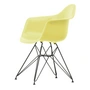 Vitra Eames Plastic Armchair DAR - RE, basic dark / citron (viltglijders basic dark)