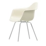 Vitra - Eames Plastic Fauteuil DAX RE, verchroomd / kiezel (viltglijders basic dark)