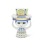 Bjørn Wiinblad - Dame met hoed, vaas, H 20. 5 cm, blauw