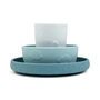 Done by Deer - Siliconenstick & Stay Dinner Set, Friends, blauw (set van 3)