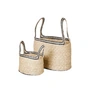 Broste Copenhagen - Lykke Mand, naturel / zwart (set van 2)