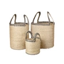Broste Copenhagen - Lykke Mand, naturel / zwart (set van 3)