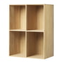 FDB Møbler - B98 Boekenkast, 54 x 72 x 32 cm, eiken naturel gelakt