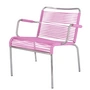 Fiam - Mya Spaghetti Loungestoel, aluminium / roze