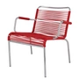 Fiam - Mya Spaghetti Loungestoel, aluminium / rood