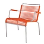 Fiam - Mya Spaghetti Loungestoel, aluminium / oranje