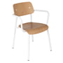 Fermob - Studie Outdoor fauteuil, eiken / katoen wit
