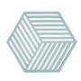 Zone Denmark - Hexagon Onderzetter, mist blauw