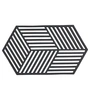 Zone Denmark - Hexagon Onderzetter groot, zwart