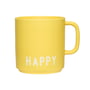 Design Letters - AJ Favourite Porseleinen mok met handvat, Happy / geel