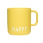 Design Letters - AJ Favourite Porseleinen mok met handvat, Happy / geel
