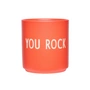 Design Letters AJ Favourite You Rock - Porseleinen mok, / rood