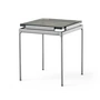 & Tradition - Sett Side Table LN11, rookglas / donker chroom