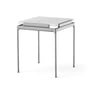 & Tradition - Sett Side Table LN11, Bianco Carrara / donker chroom