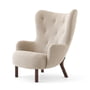 & Tradition - Petra Lounge Chair VB3, hoge rug, geolied notenhout / Karakorum 003