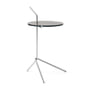 & Tradition - Halten Side Table SH9, gerookt glas / gepolijst roestvrij staal