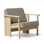 Form & Refine - Block Loungestoel, eiken wit geolied / bruin 227 (Hallingdal 65)