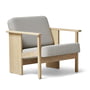 Form & Refine - Block Loungestoel, eiken wit geolied/grijs (Gabriel Grain)