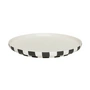 OYOY - Toppu plaat, Ø 26,5 cm, wit / zwart