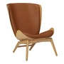 Umage - The Reader Fauteuil, eiken naturel / cognac lederlook