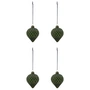 House Doctor - Hinda ornament, 9.5cm, groen (set van 4)