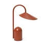 Ferm Living - Arum Oplaadbare LED tafellamp, rood