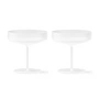 Ferm Living - Ripple Champagneglas (set van 2), mat