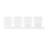 Ferm Living - Ripple Glazen, mat (set van 4)