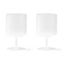 Ferm Living Ripple - Wijnglas, mat (set van 2)