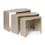 Ferm Living - Shard Cluster Set tafel, kasjmier (set van 3)