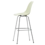 Vitra - Eames Fiberglass Barkruk, hoog, verchroomd / perkament (vilten glijders)