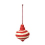 Broste Copenhagen - Pulp Spinning Top decoratieve hanger, Ø 7,5 x H 9 cm,pPompoen oranje