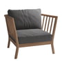 Fritz Hansen - Skagerak Tradition Loungestoel voor buiten, teak / houtskool