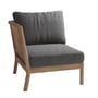 Fritz Hansen - Skagerak Tradition Eindmodule buitenbank, teak / houtskool