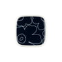 Marimekko - Oiva Piirto Unikko bord, 10 x 10 cm, wit/donkerblauw (60e jubileumcollectie)