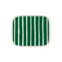 Marimekko - Oiva Piccolo bord, 15 x 12 cm, wit / groen