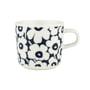 Marimekko - Oiva Pikkuinen Unikko mok met handvat, 200 ml, donkerblauw / wit (60th Anniversary Collection)