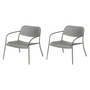 Blomus - Yua Outdoor Loungestoel, granietgrijs (set van 2)