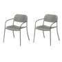 Blomus - Yua fauteuil voor buiten, granietgrijs (set van 2)