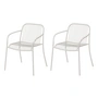 Blomus - Yua Wire Outdoor Fauteuil, zijdegrijs (set van 2)