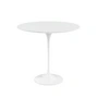 Knoll - Saarinen Tulip Bijzettafel rond, H 52 x Ø 41 cm, laminaat wit / wit