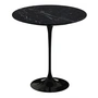 Knoll - Saarinen Tulip Bijzettafel rond, H 52 x Ø 51 cm, marmer Nero Marquina / zwart